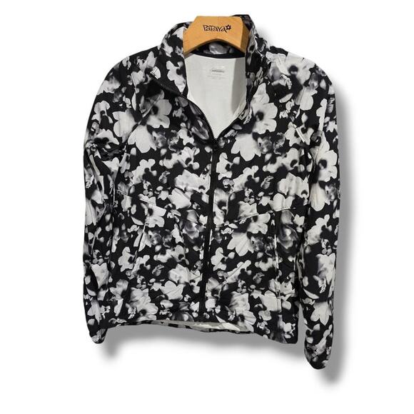 Avia Girls black white zip-front activewear performance jacket - large (10/12) - Picture 4 of 7